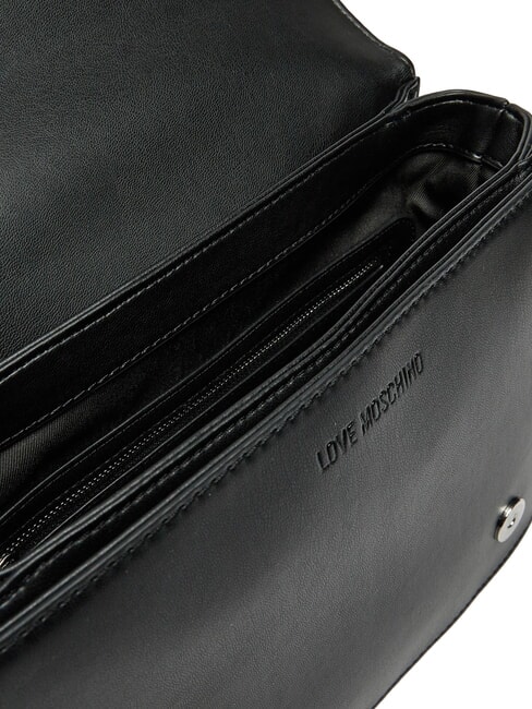 QUILTED Schultertasche, Umhängetasche Schwarz Schwarz - Damentaschen