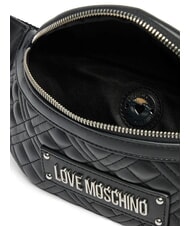 LOVE MOSCHINO QUILTED Gürteltasche Schwarz Schwarz - Damentaschen - 4