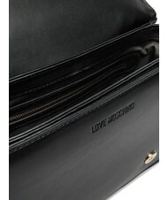 LOVE MOSCHINO QUILTED Schultertasche, Umhängetasche Schwarz - Damentaschen - 5