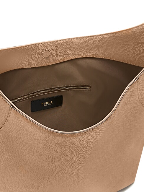 LARA Schultertasche aus Leder Wüste - Damentaschen