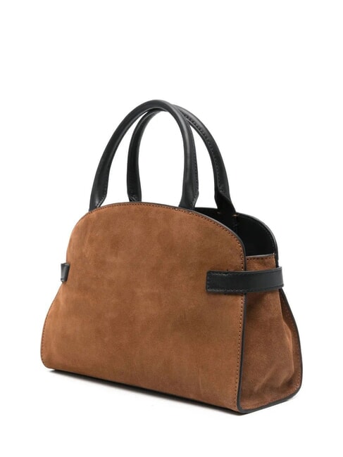 SABINE Handtasche mit Schulterriemen BLÜTE / SCHWARZ - Damentaschen