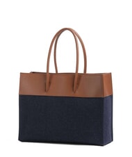 COCCINELLE MYRTHA DENIM Umhängetasche Blau/Cognac - Damentaschen - 3
