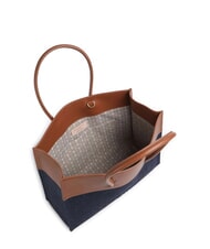 COCCINELLE MYRTHA DENIM Umhängetasche Blau/Cognac - Damentaschen - 4