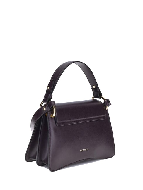 C-ME CALF COCKER Kleine Ledertasche mit Schultergurt Pflaumen - Damentaschen