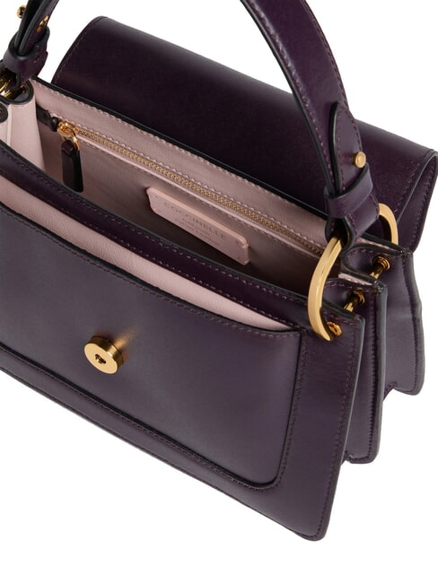 C-ME CALF COCKER Kleine Ledertasche mit Schultergurt Pflaumen - Damentaschen