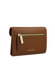 COCCINELLE C-ME Mittelgro&szlig;e Brieftasche aus Leder Cognac - Brieftaschen Damen - 3