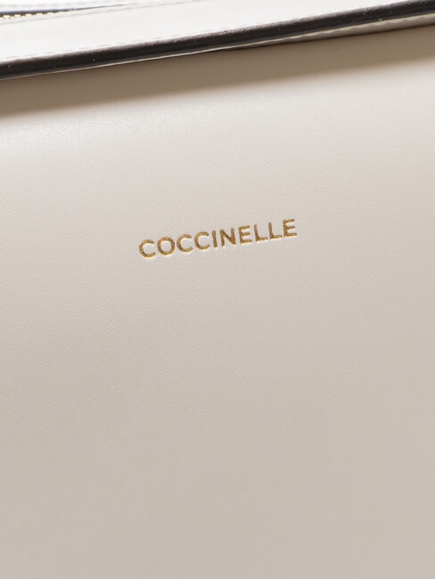 MALETA CALF Lederhandtasche mit Schulterriemen Weiß - Damentaschen