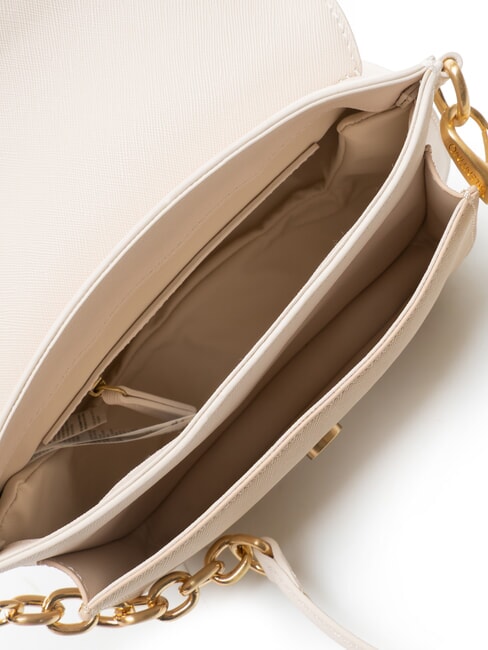 UNIKA Kleine Schultertasche mit Klappe Ecru/Beige - Damentaschen