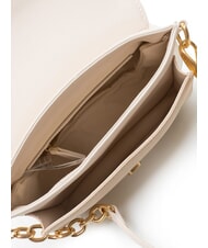 MARIO VALENTINO UNIKA Kleine Schultertasche mit Klappe Ecru/Beige - Damentaschen - 5