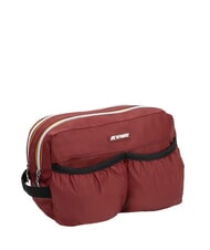 KWAY ALBAS Kosmetiktasche mit Doppelreißverschluss und Taschen roter Syrah - Beauty-Case - 2