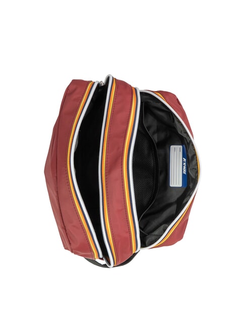 ALBAS Kosmetiktasche mit Doppelreißverschluss und Taschen roter Syrah - Beauty-Case