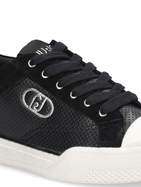 BENSON 01 mikroperforierte Sneaker Schwarz - Damenschuhe