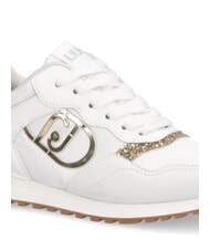 LIUJO MAXI WONDER LOW Sneaker mit Glitzerdetails Weiß - Damenschuhe - 4