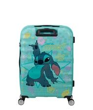 AMERICAN TOURISTER WAVEBREAKER DISNEY  Mittlerer Trolley  Stich Blume - Harte Trolleys - 5