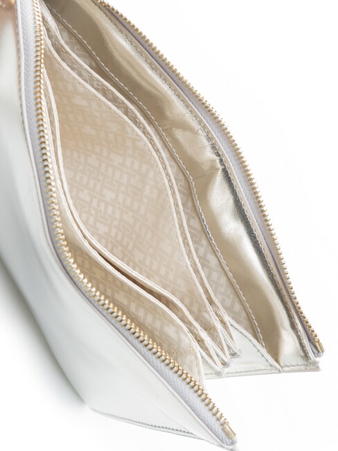 TH MONOGRAM Umschlagtasche mit Handgelenkschlaufe metallisches Silber - Damentaschen