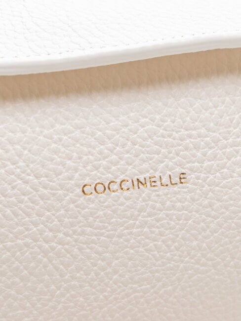 MALETA Kleine Schultertasche aus Leder Weiß - Damentaschen