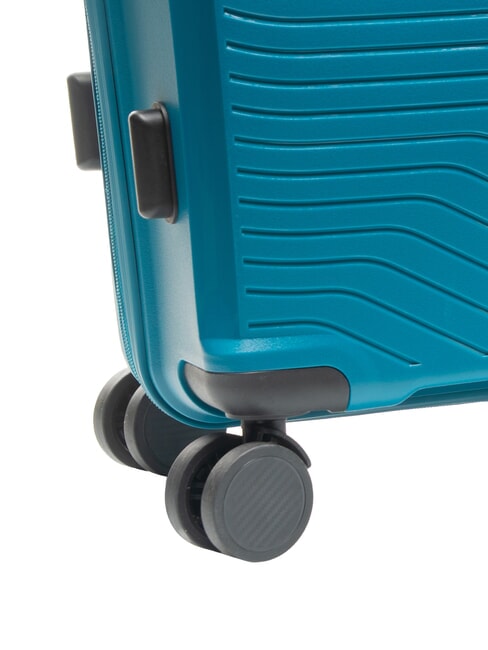 SLIDE Mittlerer Trolley, ausziehbar Malachitblau - Harte Trolleys