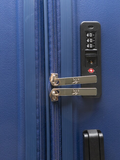 SLIDE Kabinenset + Medium und Large erweiterbar, extrem widerstandsfähig königsblau - Harte Trolleys