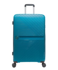 LESAC SLIDE Kabinenset + Medium und Large erweiterbar, extrem widerstandsfähig Malachitblau - Harte Trolleys - 4