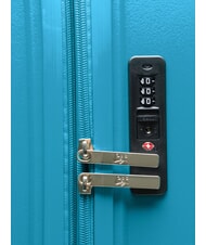 LESAC SLIDE Kabinenset + Medium und Large erweiterbar, extrem widerstandsfähig Malachitblau - Harte Trolleys - 7