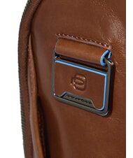 PIQUADRO BLUE SQUARE Lederrucksack, 14-Zoll-Laptophalter BRAUN - PC-Rucksäcke - 4