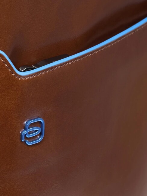 BLUE SQUARE Lederrucksack, 14-Zoll-Laptophalter BRAUN - PC-Rucksäcke