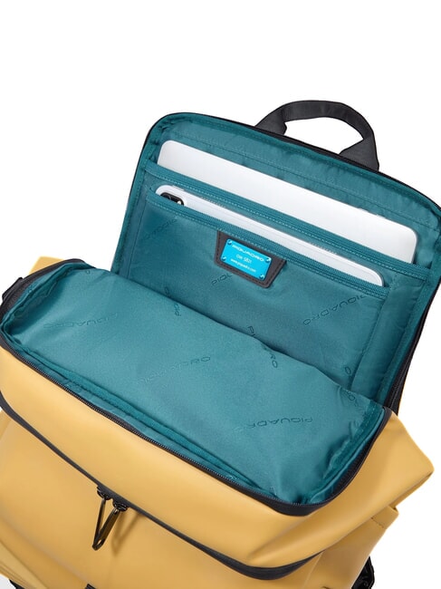 CORNER SPECIALE GOMMATO 15,6-Zoll-Laptop-Rucksack Gelb - PC-Rucksäcke