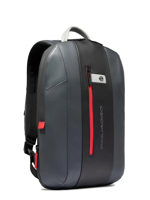URBAN 15,6" Laptop-Rucksack aus Leder Grau - PC-Rucksäcke
