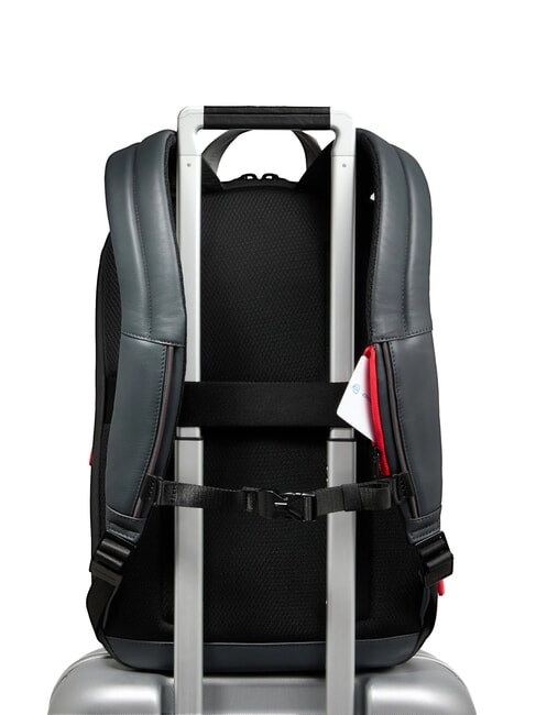 URBAN 15,6" Laptop-Rucksack aus Leder Grau - PC-Rucksäcke