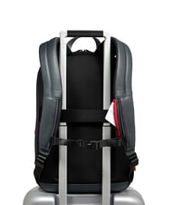 PIQUADRO URBAN 15,6" Laptop-Rucksack aus Leder Grau - PC-Rucksäcke - 4