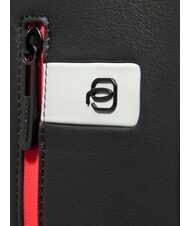 PIQUADRO URBAN 15,6" Laptop-Rucksack aus Leder Grau - PC-Rucksäcke - 5