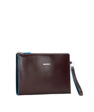 PIQUADRO BLUE SQUARE Flache Clutch aus Leder MAHAGONI - Damentaschen - 2