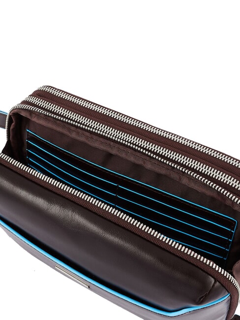 BLUE SQUARE Organisierte Clutch aus Leder MAHAGONI - Tablettmappe &amp; Organizer