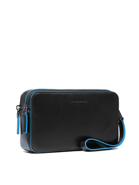 BLUE SQUARE Clutch aus Leder Schwarz - Damentaschen