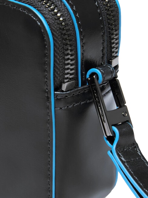 BLUE SQUARE Clutch aus Leder Schwarz - Damentaschen