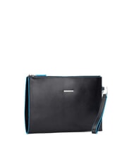 PIQUADRO BLUE SQUARE Flache Clutch aus Leder - Damentaschen