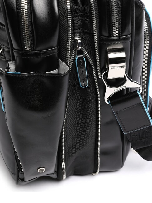 BLUE SQUARE 15 "Laptop-Aktentasche aus Leder Schwarz - Arbeitstaschen