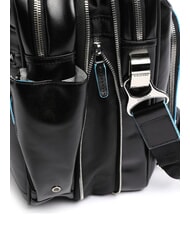 PIQUADRO BLUE SQUARE 15 "Laptop-Aktentasche aus Leder Schwarz - Arbeitstaschen - 4