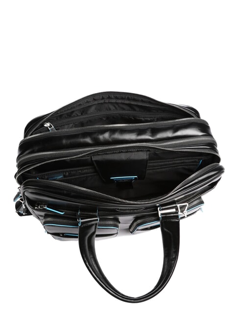 BLUE SQUARE 15 "Laptop-Aktentasche aus Leder Schwarz - Arbeitstaschen