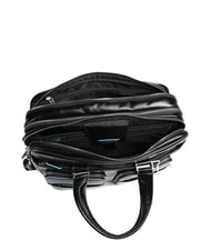 PIQUADRO BLUE SQUARE 15 "Laptop-Aktentasche aus Leder Schwarz - Arbeitstaschen - 6