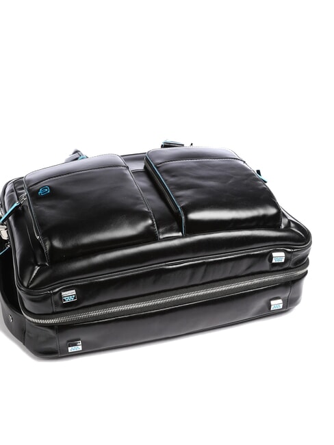 BLUE SQUARE 15 "Laptop-Aktentasche aus Leder Schwarz - Arbeitstaschen