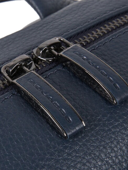 MODUS SPECIAL Lederrucksack für PC 14 " Blau - PC-Rucksäcke