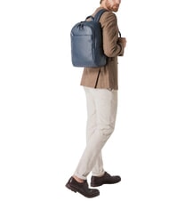 PIQUADRO MODUS SPECIAL Lederrucksack für PC 14 " Blau - PC-Rucksäcke - 8