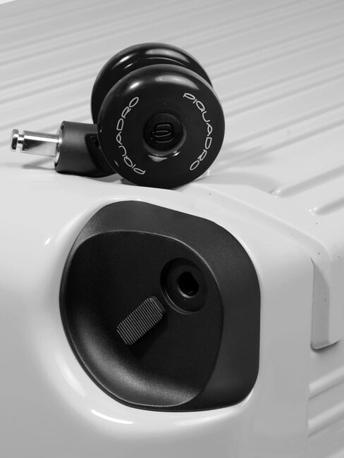 POP Großer Einkaufswagen Weiß - Harte Trolleys