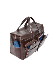 PIQUADRO BLUE SQUARE Reisetasche aus Leder, Laptopfach für 15-Zoll-Laptops - Reisetaschen