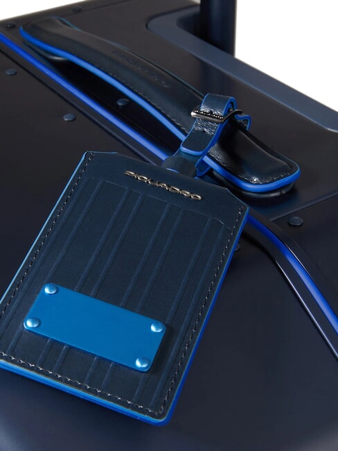 ALU BLUE SQUARE Mittlerer Trolley Blau - Harte Trolleys