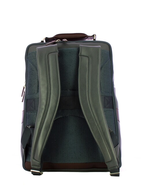 X1 Lederrucksack, 15,6-Zoll-PC-Halterung blau / braun - PC-Rucksäcke