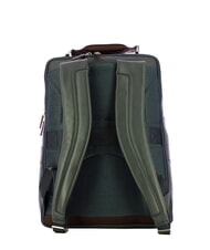 PIQUADRO X1 Lederrucksack, 15,6-Zoll-PC-Halterung blau / braun - PC-Rucksäcke - 3