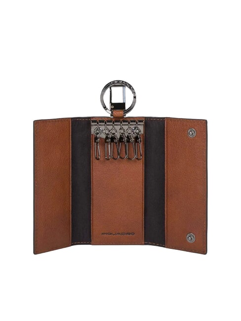 BLACK SQUARE Schl&uuml;sseletui aus Leder mit 6 Haken LEDER - Schl&uuml;sselanh&auml;nger und Schl&uuml;sseletuis