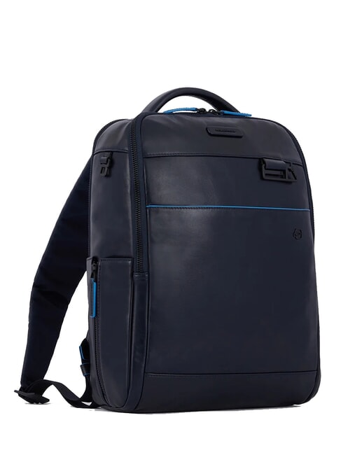 B2 REVAMP 14-Zoll-Laptop-Rucksack aus Leder Blau - PC-Rucksäcke